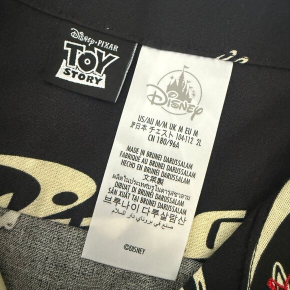 Disney Parks Toy Story Pizza Planet Camp Shirt Button Down Medium - Picture 7 of 7